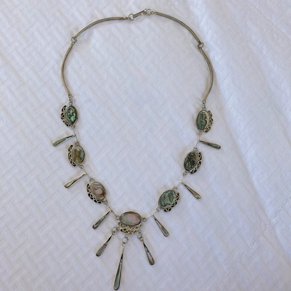 Unique rare stone test drop necklace